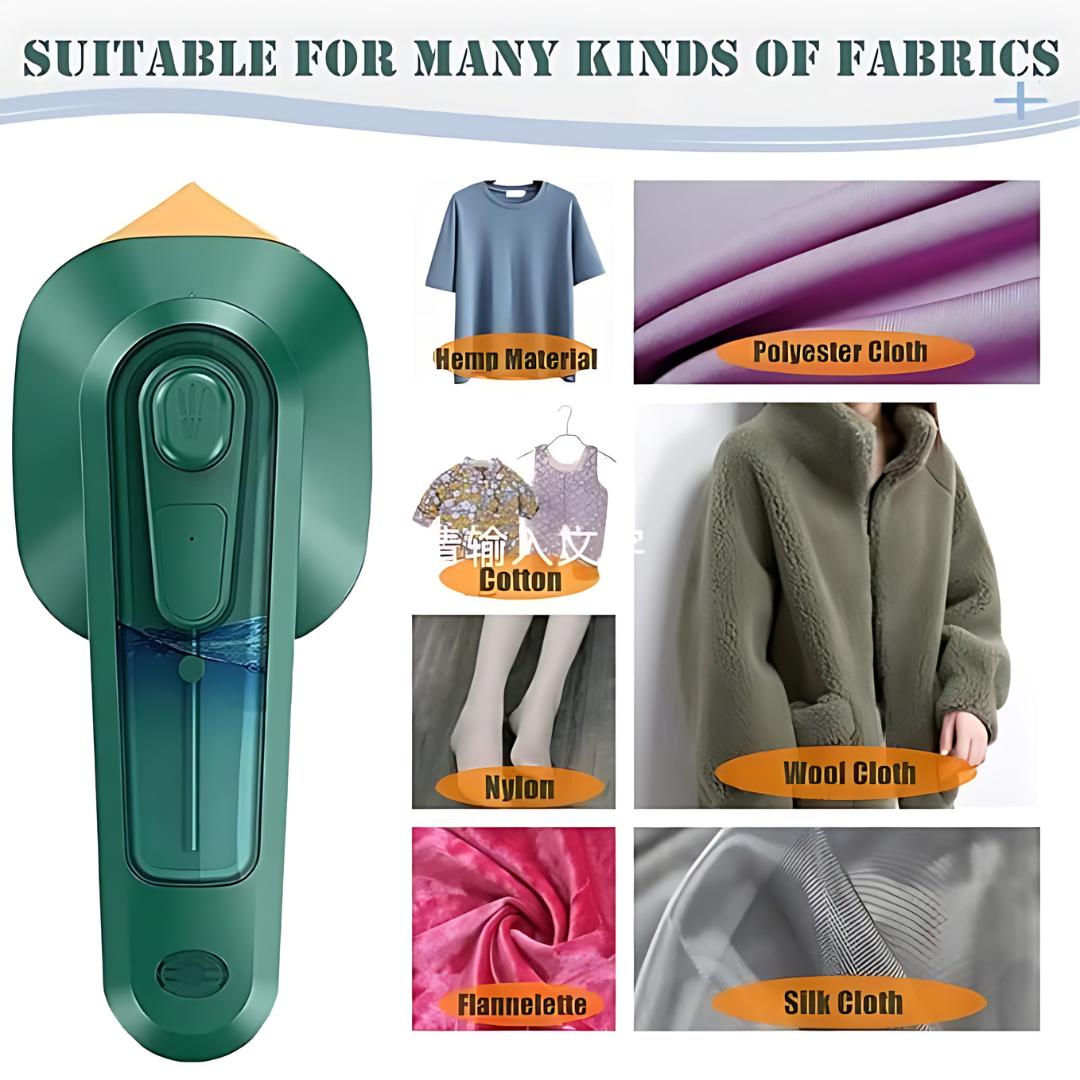 Portable Handheld Travel Steamer Iron for Clothes | Compact & Powerful Wrinkle Remover
