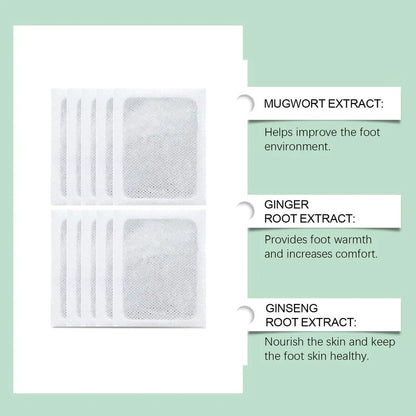 Buy 1 Get 1 Free 100% Herbal & Gentle Ingredient Detox Foot Pads ( Pack of 10 )