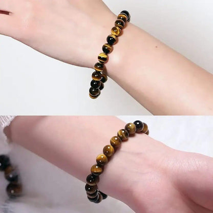 Tiger Eye Yellow Crystal Healing Stone Bracelet