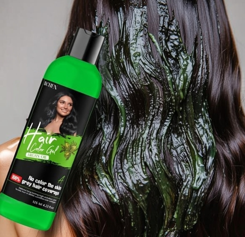 Hair Color Gel - 100% Gray Hair Coverage 125ml (Pack Of 2)🌿
