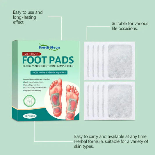 Buy 1 Get 1 Free 100% Herbal & Gentle Ingredient Detox Foot Pads ( Pack of 10 )